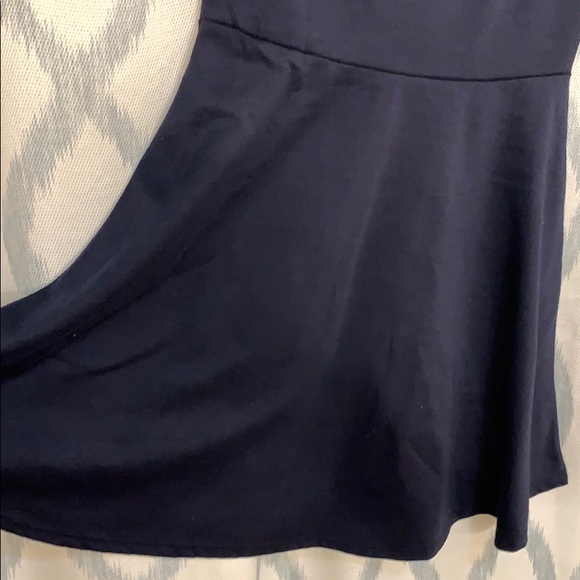 Navy tank top fit and flare/skater dress (L) - Picture 3 of 5